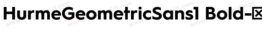 HurmeGeometricSans1 Bold字体转换